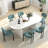 Oval  Double Pedestal Dining Table Sets-747012422-747012431-747012424
