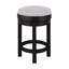 Tabouret pivotant rembourré