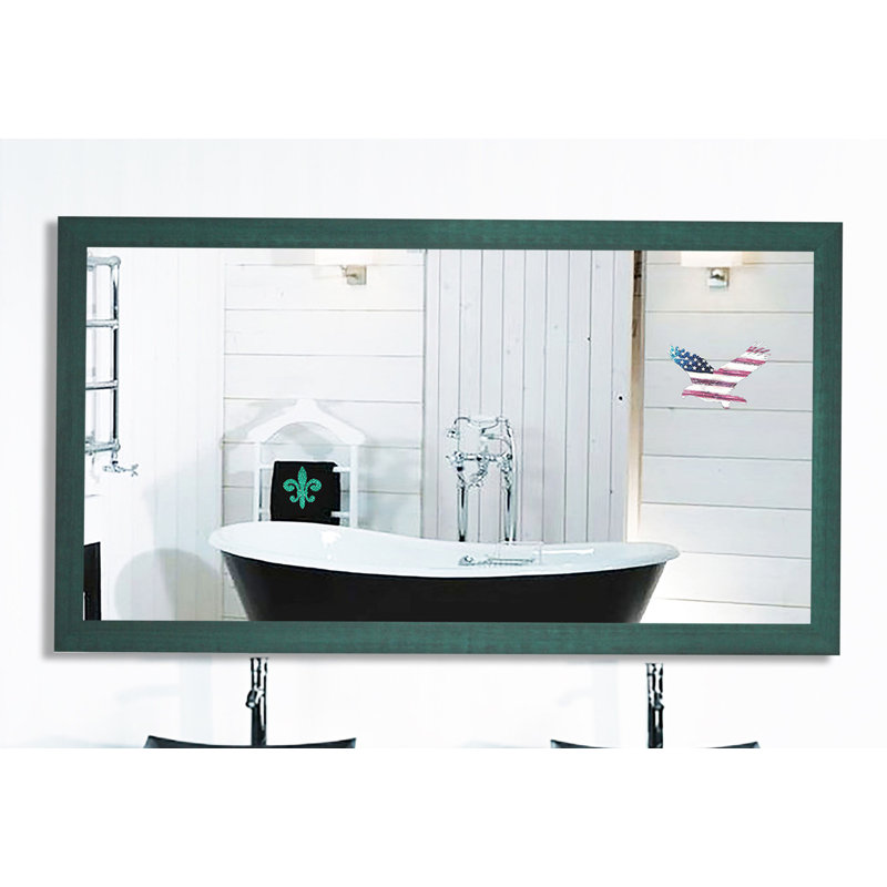 Miroir d'appoint srihaas, H 53,5 po x l 30,5 po, Aqua