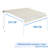 Canopee Retractable Patio Awning Sun Shade Awning with Manual Crank Handle 300g Polyes-98737175-98737178