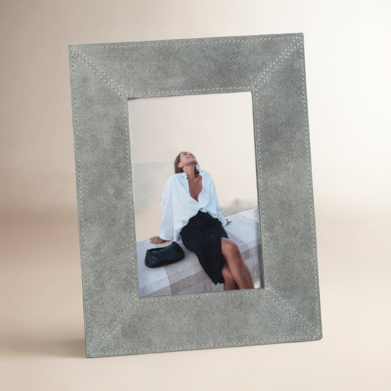 Cadre photo Karina, Gris rivage, L 4 po x H 6 po