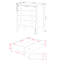 Como , 3 Piece Painted Bedroom Set-1255368463