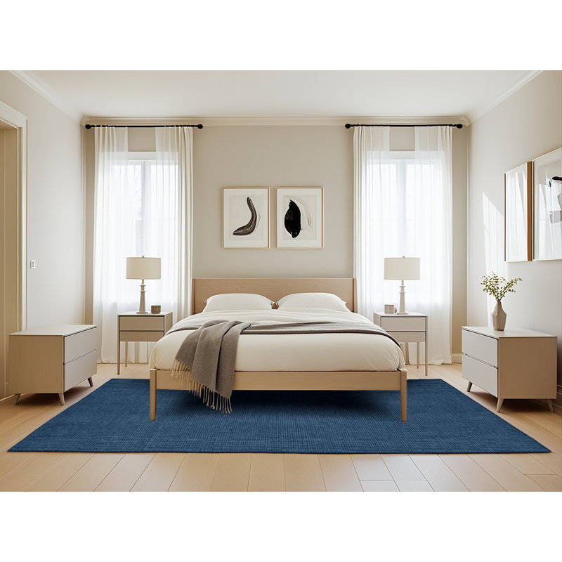 Machine Washable Solid Gray Area Rug, Rectangle 5' x 8'