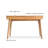Burlywood Rectangular Solid Wood Writing desk with drawers desk-1098519640