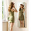 Jewelry Cabinets with Mirror and LED Lights, Door Hanging/Wall Mounted Jewelry Armoire-1329585489
