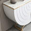 Console moderne en pierre frittée demi-ronde-400240798-400240796