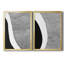 «Black and White Abstract I», ensemble de 2 impressions encadrées sur toile-1421533323-1421533322