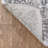 Dulcet Trieste Distressed Floral Medallion Pattern Ivory Grey Area Rug-61512589