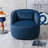 Jaydin 33" Wide Velvet Upholstered Swivel Armchair-479364247