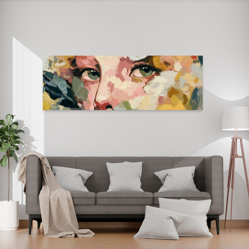 Art mural moderne abstrait privé, H 20 po x l 60 po