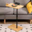 Table d'appoint rectangulaire à hauteur réglable, avec porte-rasoir pour plateau de salon et de chambre à coucher réglable, brosse à dents à 2 niveaux