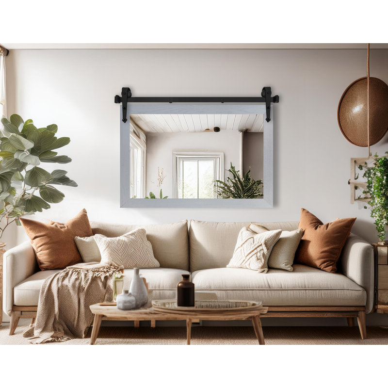 Miroir Manoil, 33 po x 42 po, Gris