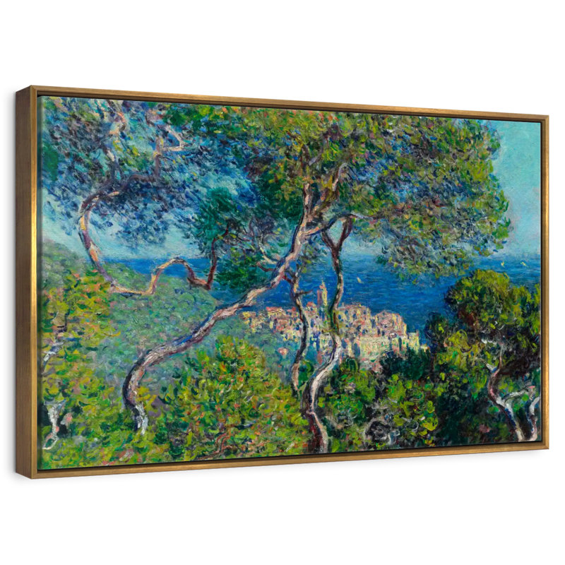 Bordviera 1884, 13 po x 9 po, Cadre flottant doré