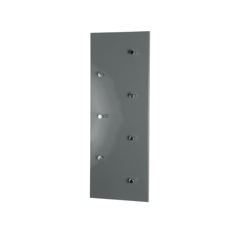 Wall Mounted Coat Rack, High Gloss Grey