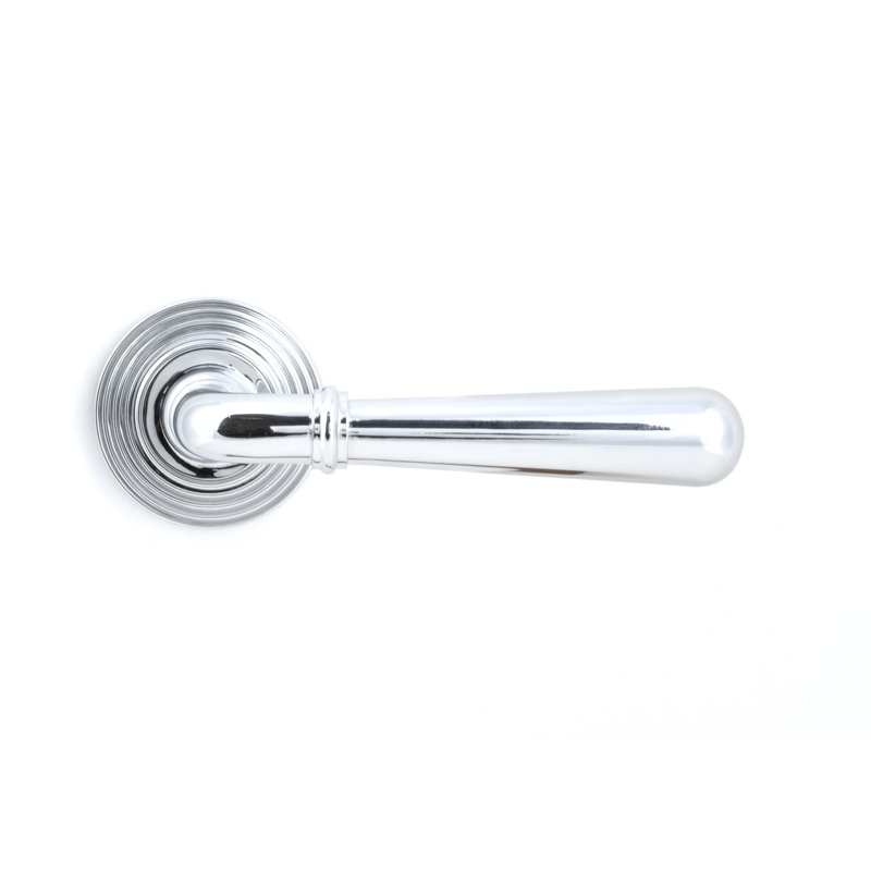 Newbury Lever on Rose Set (Beehive), Polished Chrome