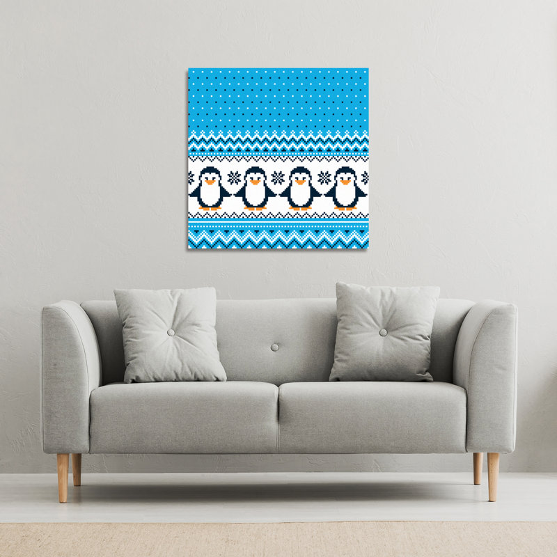 New Year''s Christmas - Wrapped Canvas Print, 90cm H x 90cm W