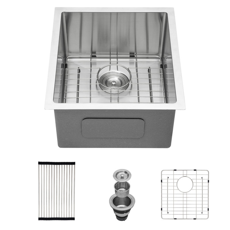 Undermount Prep Sink - Compact Stainless Steel Utility Design