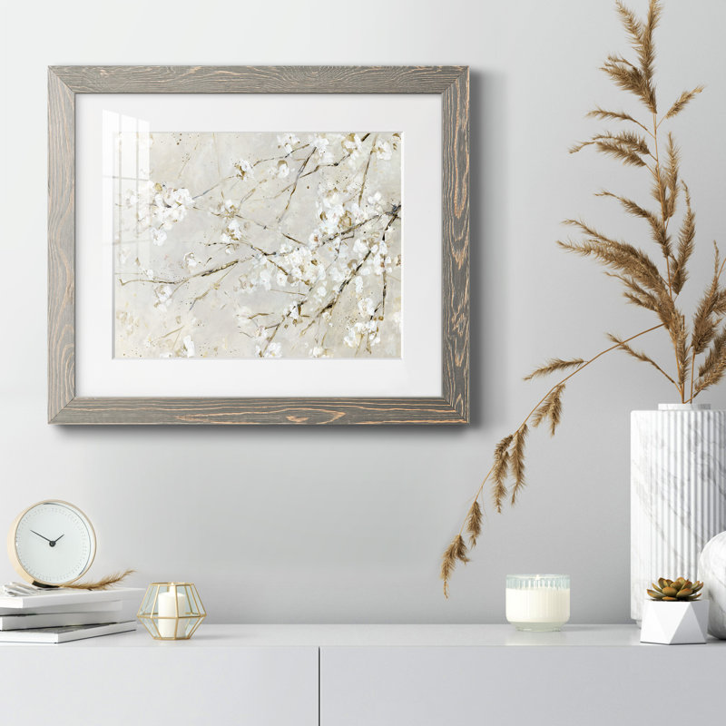 Blossom Confetti - peinture encadrée, Encadré gris, H 20 po x l 17 po x P 1,5 po
