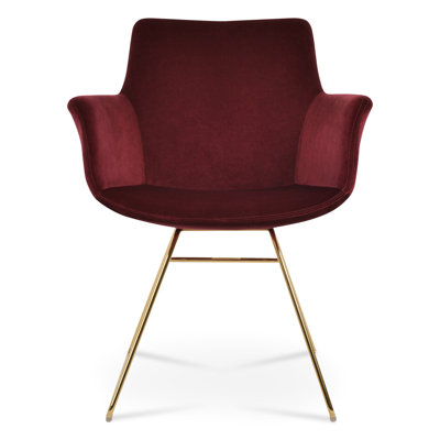 Bottega Wire Solid Back Arm Chair