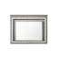 Miroir grossissant avec commode en chêne gris clair