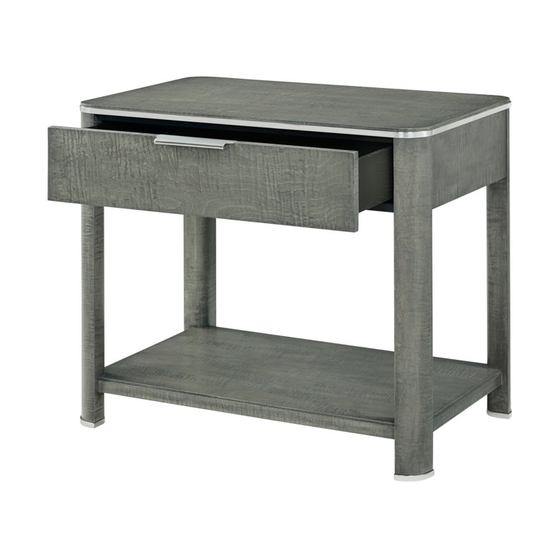 Hudson 1 - Drawer Solid Wood Nightstand