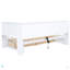 Lit de jour simple avec deux tiroirs de rangement, armoires de rangement et ports USB-1502591123