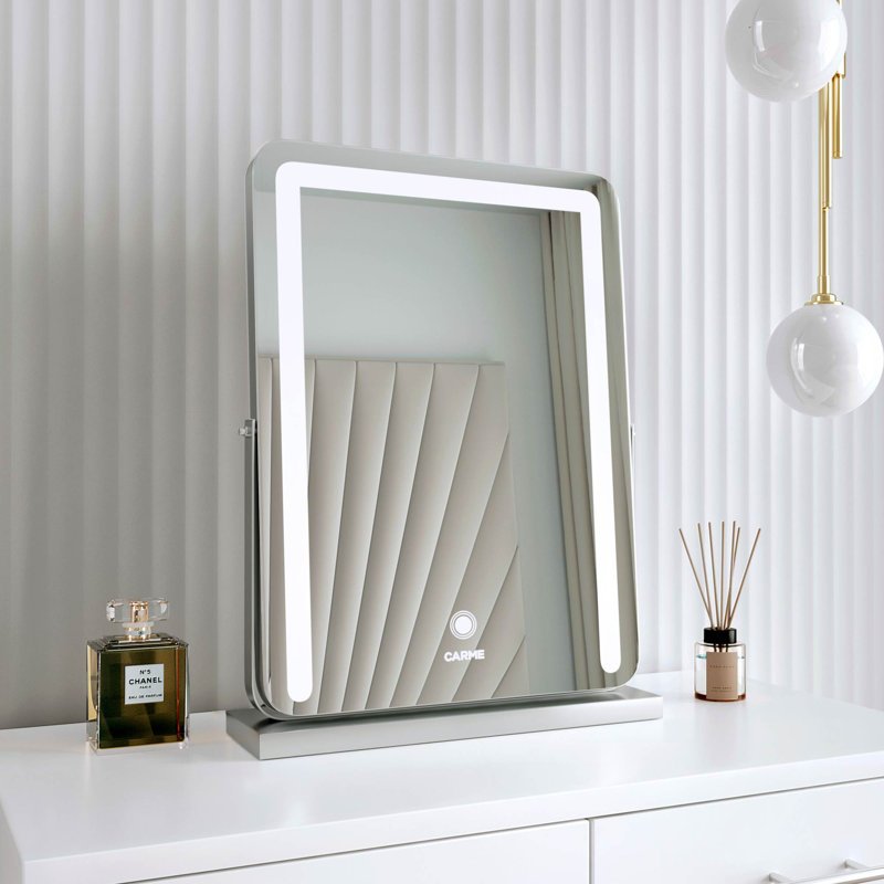 Mia Rectangle Mirror, Silver