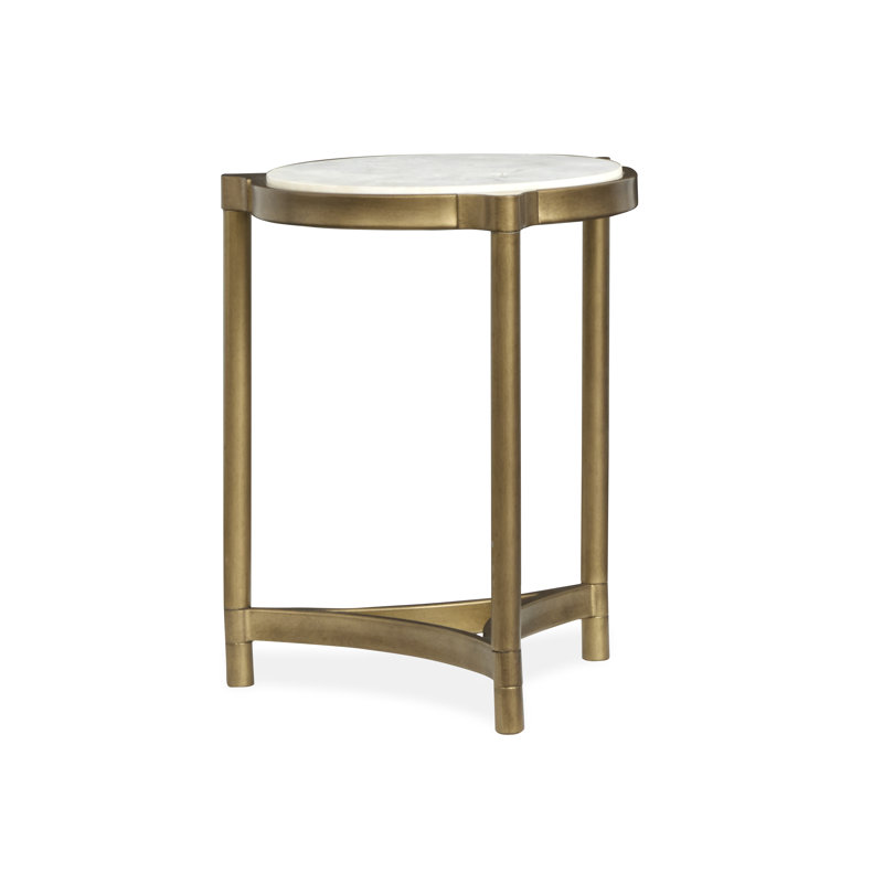 Thurlow Shaped Cocktail Table With Accent Table, 2 Pieces: Coffee Table, End Table