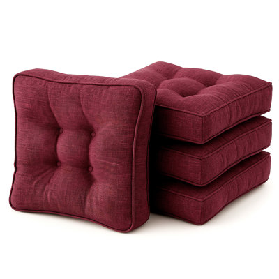 Indoor Thick Sponge Seat Cushions (Set of 4)