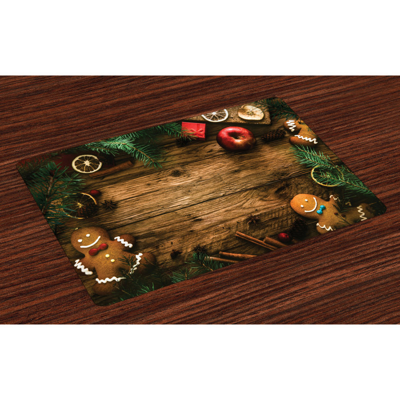 Marshallville Christmas Lodge Wood Placemat
