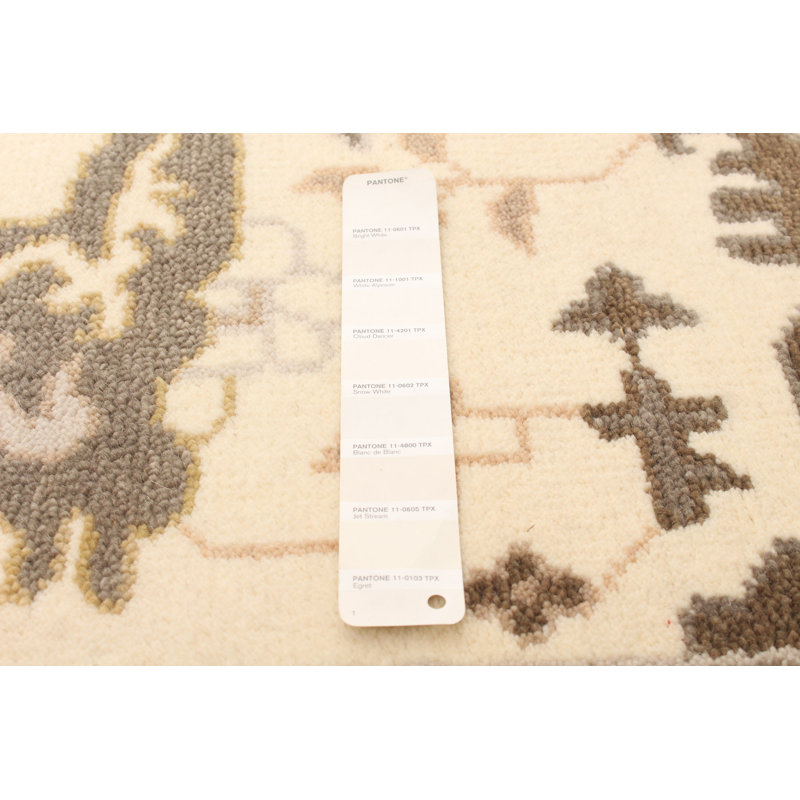 Tapis décoratif en laine de conception unique noué à la main New Age 5 pi x 8 pi 3 po Deonnie