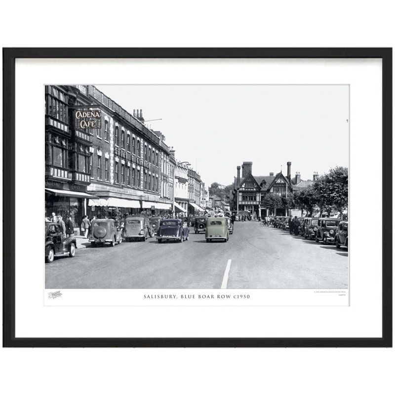 Salisbury, Blue Boar Row C1950 - Single Picture Frame Print, 60cm H x 80cm W x 2.3cm D