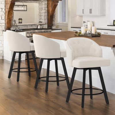 Tabouret de comptoir pivotant 25,98 po Drish