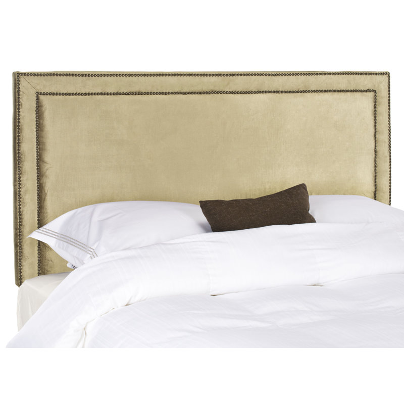 Dominick Upholstered Headboard, Polyester Olive, Queen