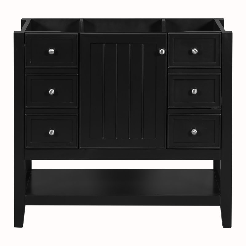 Meuble-lavabo 36 po sans lavabo, Noir