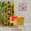 Cadre flottant Vivid Disco Dream avec marguerites, design par Jess Stempel-464930259-464930253
