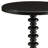 Table In Black Wood - Ideal For Daily Gathering Round Heat-428543152