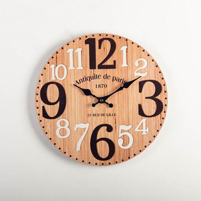 Myrtie Manufactured Wood Wall Clock