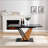61.81(46.46) Inch Extendable Dining Table, Modern Geometric Rectangular Table With Sturdy Frame And MDF Base-364357013