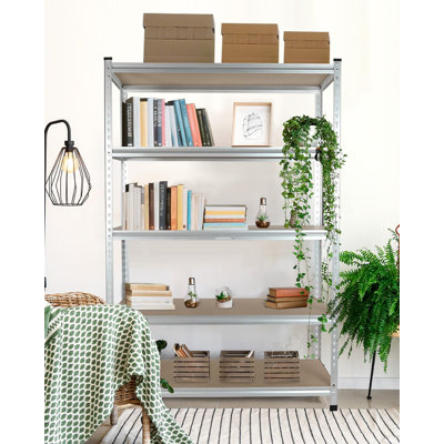 5-Tier Aluminum Alloy Shelving, 48”W x24”Dx72”H, 2750LBS Capacity | Durable Aluminum Alloy, 2750LBS Load Capacity, Adjustable for workshop, garage, 3D printer station