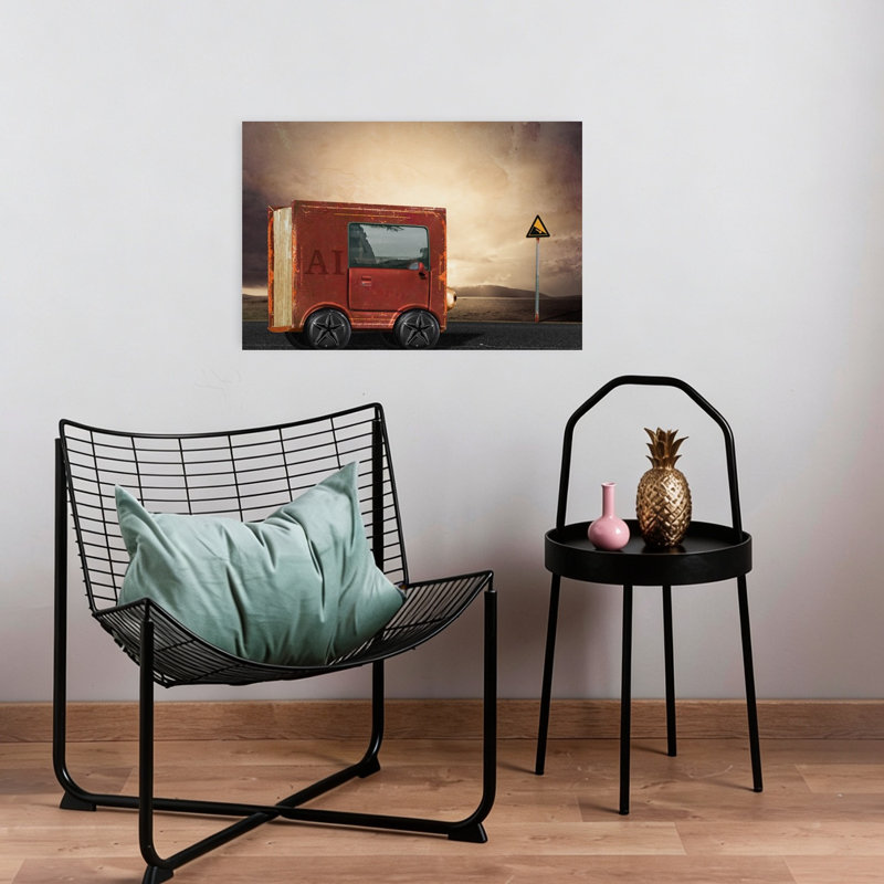 Reproduction d'art mural Ai Road Ahead, H 16 po x l 24 po