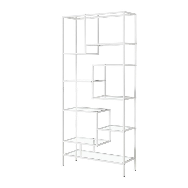 Tablettes de rangement ouvertes, Blanc