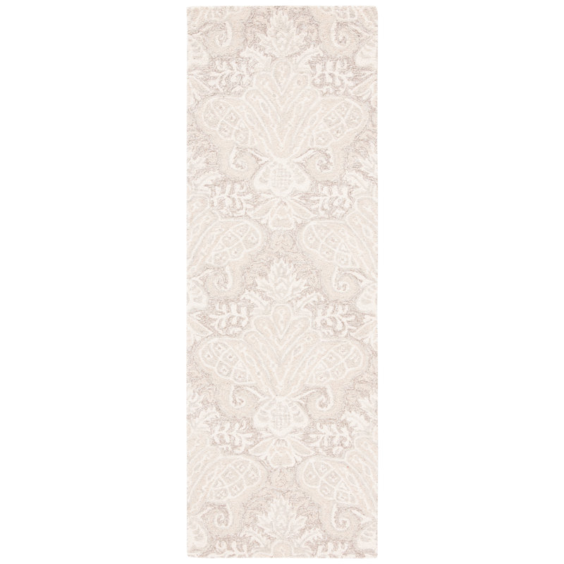 Tapis ikat en laine et coton touffeté à la main Hactive, Tapis de couloir 2 pi 3 po x 9 pi