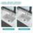 30" Undermount Single Bowl Ceramic Kitchen Sink - Dual Mount White Ceramic Rectangular Deep Single Bowl Sink Basin