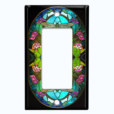 Copper Rust Patina Teal Print 1 - Gang Rocker Standard Wall Plate