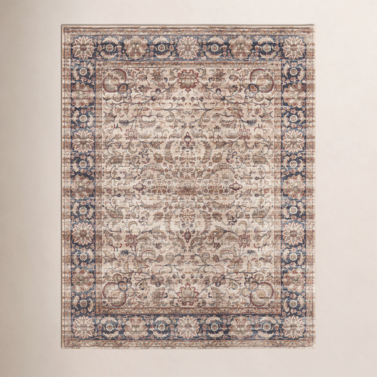 Ivory Traditional Persian Oriental Rug, Rectangle 10' x 12'8"