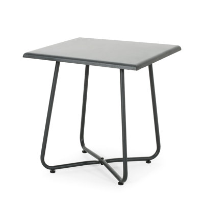 19.27" End Table In Grey, With A Stable Iron Structure And Stylish Color Grey Strong Steel Construction Fresh