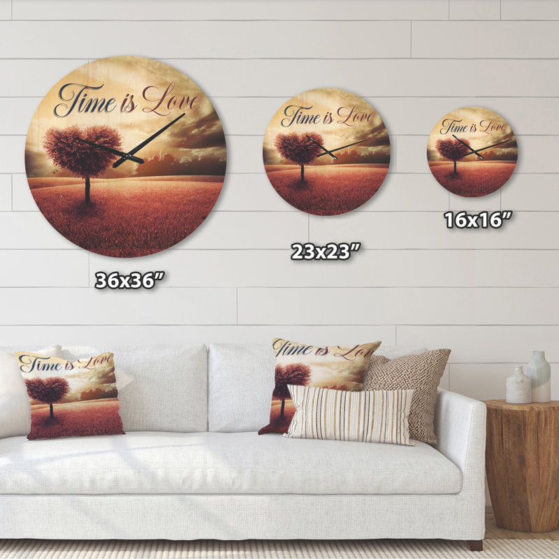 Horloge murale Time Is Love, Grand