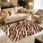 Brown Zebra Print carpet-easy to clean, machine-washable, soft and comfortable; suitable for door mats, kitchens, living rooms, bedrooms, corridors, and laundry areas. Easy to clean, durable carpet for home decoration.-1419954200
