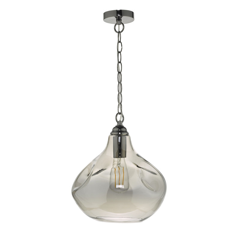 Aneeza 1 - Light Smoked Glass Pendant
